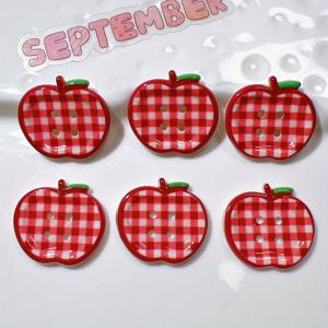 TEMU 14개 사과 버튼, DIY 의류, 신발, 홈 , 야외 축제 장식품, 파티 선물, 크리스마스 액세서리, 주얼리 만들기 재료에 완벽한