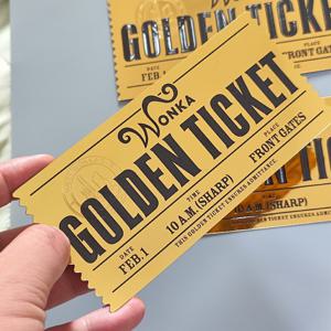 TEMU WB 윌리 원카와 초콜릿 공장 수집용 카드, 파티 초대장/티켓용, 생일, 결혼식, 크리스마스를 위한 상징적인 영화가 담긴 리처드 테마 플라스틱 기프트 카드 - 팬, 영화 파티 장식 및 티켓 상품권용