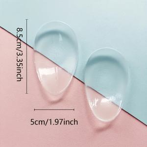 TEMU 2개입 심리스 두꺼운 투명 실리콘 미끄럼 방지 패드 – 재사용 및 세탁 가능한 풀 커버리지 팬티 라이너, 향상된 커버리지, 유연한 숨겨진 보호 기능으로 요가, 수영복, 비키니 및 레깅스에 적합 – 하루 종일 편안함, 부피 없음 (핑크)