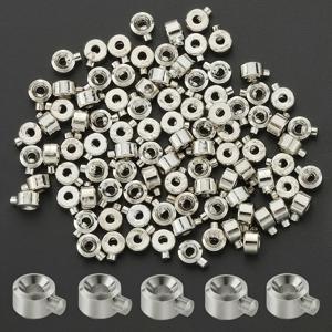 TEMU 12개 3*4mm 정품 골드 포지셔닝 비드 캡, DIY 주얼리 액세서리 제작용, 목걸이 펜던트, 팔찌 커넥터, 귀걸이 및 댕글 클로저, 프레스 엔드 비드 패스너, 와이어 스레드 패스너 등 소재에 적합