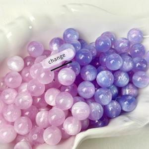 TEMU 30개 10mm 광학변색 레진 루즈 비즈 수제 비즈 재료 팔찌 목걸이 펜던트 주얼리 추가