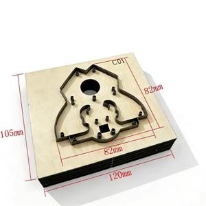TEMU 3D 동물 다이 커터, 가죽 커팅 다이, 일본산 강철 나무판, 핸드메이드 DIY 가죽 공구, 3D 소 코끼리