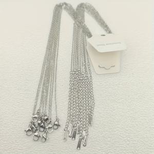 TEMU 10개/20개 스테인리스 스틸 골드/스틸 컬러 목걸이 데일리 착용