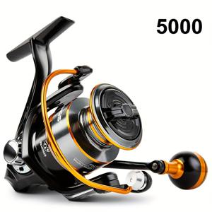 TEMU BILLINGS FH 1000-6000 시리즈 고성능 스피닝 릴, 5.2:1 고기어비, 초경량 메탈 스풀, 교체 가능한 핸들, 담수 및 바닷물 낚시에 적합한 내구성 있는 메탈 구조, 모든 수준의 낚시꾼에게 적합