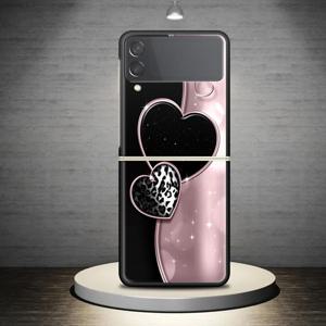 TEMU 휴대폰 케이스 - 삼성 갤럭시 Z Flip4 Z Flip6 Z Flip3 Z Flip 5G Z Flip5용 패셔너블한 사랑 패턴 하드 커버 휴대폰 케이스