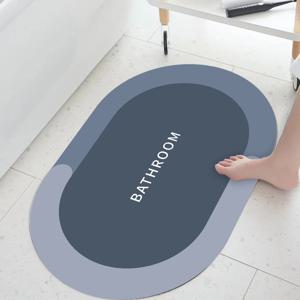 TEMU 1개, 규조토 재질, 욕실 매트 미끄럼 방지 매트, 현관 매트, 주방 카펫, 긴 카펫, 세면대 매트, 세탁 가능한 매트, 현관문 매트, 욕조 매트, 미끄럼 방지 매트, 세탁기 사용 가능한 카펫, 가정 욕실, 거실, 침실에 적합