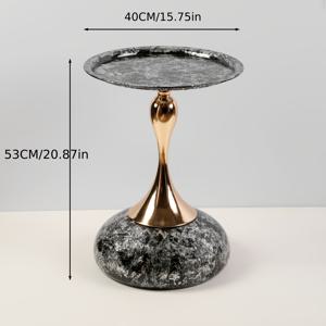 TEMU 북유럽 스타일 사이드 테이블 - 창의적인 메탈 디자인, 다양한 공간에 적합, 거실 소파 및 침실에 완벽, 플로어 트레이, 침대 옆 테이블