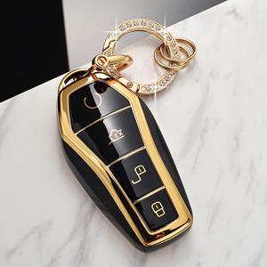 TEMU BYD 차량 키 케이스입니다. byd Qin Plus DMI, Han DMI, Destroyer, Yuan Plus, Dolphin, Song Pro, Seal, Seagull, Han EV 등 모델과 호환됩니다. 고품질 TPU 소재로 제작되었습니다.