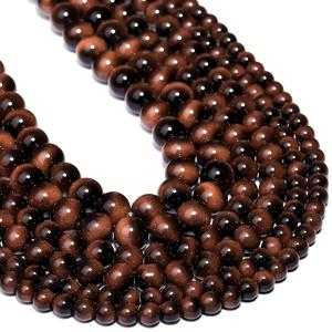 TEMU 6/8/10mm 자연스러운 호랑이 눈 유리/레진 비즈 대량 마블링 마노 같은 보석 - 매끄러운 구형 DIY 주얼리 만들기, 팔찌, 목걸이, 갈색 & 검정 마블 비즈 호랑이 줄무늬 패턴 (공예용 비즈)