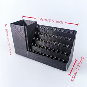 TEMU 일체형 20구/50구 대용량 비트 보관함, 육각형 6.35mm/2.5인치 전동 드라이버 비트 정리함, 색상, 재질, 질감 랜덤, 8cm/3.54인치 페그보드 행거와 호환, 차고 및 작업장용, 새해, 부활절, 남성용 선물용으로 적합, 수납 랙