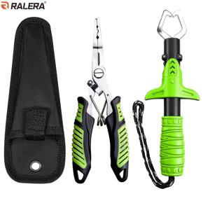 TEMU RALERA 휴대용 낚시 도구 세트, 낚시 펜치 & 어류 집게, 나일론 가방 포함, 야외 낚시용 전문가용 낚시 용품