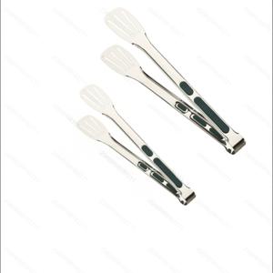 TEMU 스테인리스 스틸 주방 집게 2개 세트, 요리, 서빙, 그릴용 - 미끄럼 방지 그립, 샐러드, 빵, 바베큐용 금속 음식집게 - 다용도 조리기구 및 주방 액세서리