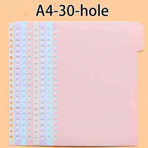 TEMU 4개 1세트, A4/B5 루즈리프 노트북 4개 포함, 교체 가능한 내부 페이지, 분류 다이어리 페이지, 빈칸/라인/그리드/코넬 노트 페이지, 사무실 클립형 루즈리프 노트북, 대학 및 학교에 적합, 문구류, 26/30 구멍