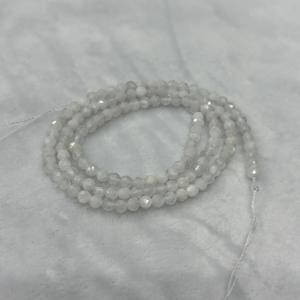 TEMU 천연 화이트 문스톤 각면 스페이서 비즈, 주얼리 제작용, 럭셔리 DIY 공예 및 남녀공용 선물용 비즈, 핸드메이드 액세서리, 목걸이 팔찌 귀걸이 재료, 비즈 및 비즈 모음
