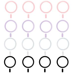 TEMU 휴대폰용 자석 메탈 링 스티커 8개 팩 | 모든 자석 차량용 거치대와 호환, 강력한 접착력, 원형 및 사각형, 반짝이는 색상 옵션, 핸즈프리 안전 운전용 휴대폰 홀더, 스크래치 방지 디자인, 모든 스마트폰 사용자에게 적합