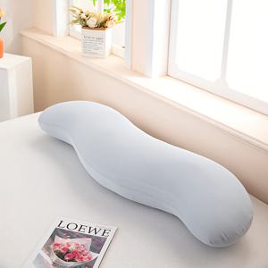 TEMU 쿠션, 발받침 베개, 허리 베개, 옆으로 자는 베개, 긴 스트립 베개. 폴리에스터 섬유로 제작, 탈부착 및 세탁 가능. 다목적 베개