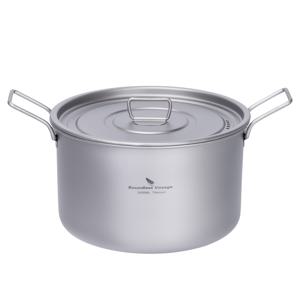 TEMU 바운드리스 보야지 티타늄 냄비 휴대용 캠핑 조리기구 경량 요리 냄비 세트, 야외 요리 여행 하이킹 트레킹 피크닉용