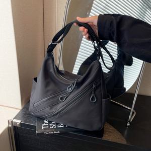 TEMU 패션 여성 오프숄더 가방, 싱글 숄더백, 바디백, 숄더백, 크레센트 백, 대용량, 스크래치 방지 및 내마모성 소재, 쇼핑 및 데이트, 외출 및 파티, 출퇴근에 적합