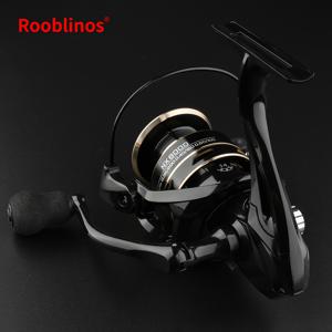 TEMU 1개 Rooblinos NX 스피닝 릴 고강도 바디 EVA 핸들 고속 비율 대형 브레이크력 민물 바닷물 범용 스피닝 릴