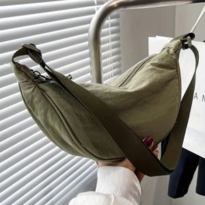 TEMU 여성용 신상 패셔너블 캐주얼 바디백, 여성용 조절 가능한 숄더 스트랩 싱글 숄더백, 만두 가방, 바디백, 휴대폰 파우치로 사용 가능, 데일리 외출, 여행 및 쇼핑에 적합