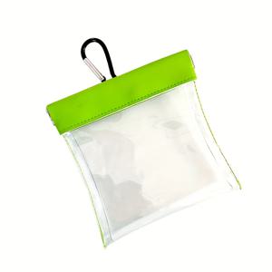 TEMU 1개 투명 골프백, 자동 잠금 볼마커 파우치, 웨이스트백, PVC 퍼팅 그린 포크, 볼티, 마커 수납백, 골프 액세서리 도구 키트