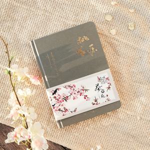 TEMU 중국 스타일 하드커버 노트북 - 112색 페이지, 32K 컴팩트 사이즈, 주간 플래너 & 다이어리 저널, 일상 사무용, 공부 및 선물용 (동료, 친구, 가족에게 주는 우아한 문화적 선물)