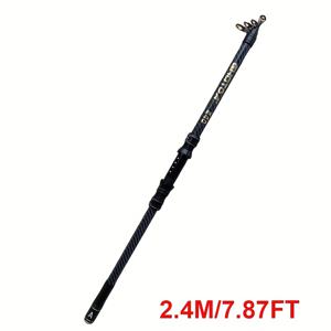 TEMU 초경질 탄소 섬유 낚싯대 2.1-3.6M (6.9-11.8Ft) 5가지 사이즈, 미끄럼 방지 그립 및 메탈 인서트 포함 - 바다 암초 낚시, 서핑 캐스팅 및 장거리 던지기에 적합