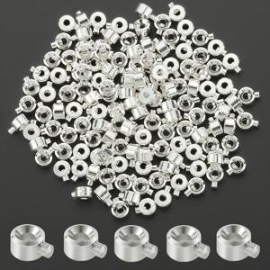 TEMU 12개 3*4mm 정품 골드 포지셔닝 비드 캡, DIY 주얼리 액세서리 제작용, 목걸이 펜던트, 팔찌 커넥터, 귀걸이 및 댕글 클로저, 프레스 엔드 비드 패스너, 와이어 스레드 패스너 등 소재에 적합