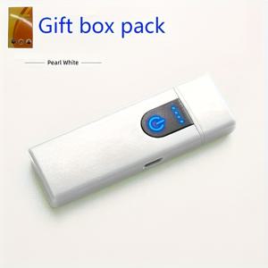 TEMU 방풍 USB 터치 라이터, ABS 소재의 휴대용 전자 점화기 - 캠핑, 발렌타인데이, 추수감사절, 할로윈 및 아버지날을 위한 이상적인 선물