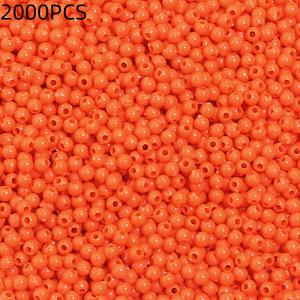 TEMU 2000개, 3mm 아크릴 단색 혼합색상 원형 구슬, 구슬 및 구슬 모음, DIY 캐주얼 팔찌와 목걸이, 휴대폰 케이스 및 사진 프레임 장식, 의류 장식용 액세서리 및 부품