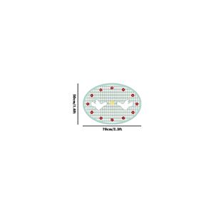 TEMU 1개 그린 체크무늬 타원형 소형 카펫, 10mm 두께 고품질 인조 캐시미어와 도트 플라스틱 바닥, 평화의 비둘기 작은 빨간 꽃 침실 침대 옆 수欢迎毛绒 러그, 집 장식 문용 부드러운 매트