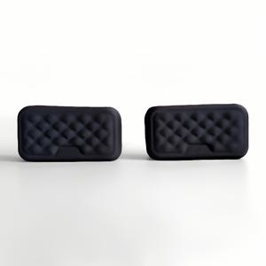 TEMU 2개/키보드 및 마우스용 손목 받침대, 컴퓨터 인체공학적 손목 지지 패드, 부드러운 메모리폼 팔 쿠션, 책상용, 팜 핸드 오피스 노트북 타이핑용-화이트 블랙