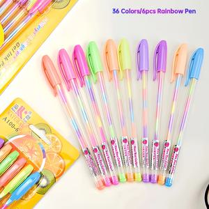 TEMU 36가지 색상 네온 젤 중성 펜 세트 (선택 가능), 1.2mm 글리터 잉크, 생생한 혼합 색상, 부드러운 필기감, 다이어리, 카드, 공예, 스크랩북, 페인팅, 메모 및 미술 프로젝트에 적합