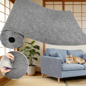 TEMU 접착식 고양이 스크래칭 패드 - 잔여물 없음, 탈부착 가능한 스크래치 방지 표면, 내구성 있는 폴리에스터 펠트 소재, 고양이 친화적인 디자인, 벽 및 가구용, 실내 고양이를 위해 특별 설계, 모던 스타일, 실내 고양이용 전용 스크래칭 보드