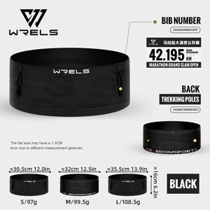 TEMU 1개, WRELS 투명 러닝 웨이스트 팩, 심리스 니트 스포츠 허리 팩, 통기성, 흔들림 방지, 높은 탄성, 다기능 러닝 피트니스 벨트 가방, 러닝 피트니스 하이킹 야외 요가 마라톤에 적합