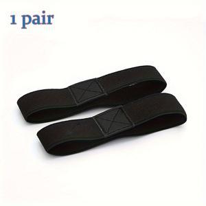 TEMU 신발 및 신발 액세서리 2pcs 고탄력 미끄럼방지 신발 스트랩, 하이힐 플랫 벨트, 단색 신발끈