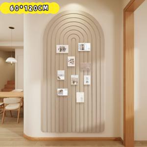 TEMU 특대형 사이즈 120Cm X 60Cm 펠트 게시판, 아치형 벽 장식 펠트 보드, 창의적인 사진 벽 배경 보드 메시지 보드, 사진 장식 디스플레이 벽, 가정 장식, 벽 장식 펠트 보드에 적합