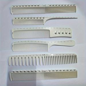 TEMU 전문가용 미용 빗 6종 세트, 정전기 방지, 사이즈 측정 빗 포함, 미용 도구, 미용실, 가정용, 전문 미용사의 전문 이발에 적합