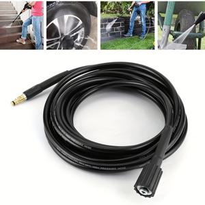 TEMU 고압 세척 호스, 40MPa/5800PSI 자동차 세척 호스, 차량 세척용 물 세척 호스, K2 K3 K4 K5, 한쪽 끝 M22-14, 한쪽 끝 K2-K7