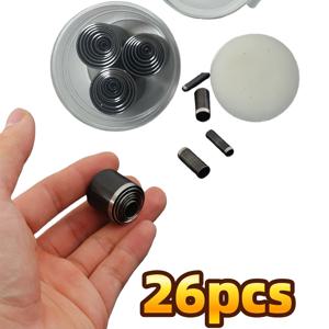 TEMU 26피스 헤비듀티 수동 홀로우 펀치 도구 - 정밀 가죽 펀치 세트 (보관함 포함) - 시계 스트랩, 지갑, 벨트용 스틸 다이커팅 도구 (1-25mm, 가스켓 포함) - 가죽 공예, 지갑 제작, 벨트용