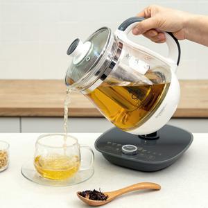 TEMU 대웅모닝컴 1.7L 보온 유리 전기포트 전기 티메이커 스테인리스 티망 내열 유리 포트