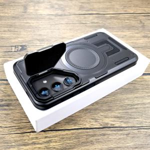 TEMU 삼성 갤럭시 S26 S25 S24 S23 FE 울트라 플러스 A56 A36 A17 A16 A55 A15 A14 A35 5G S25FE S24FE S23FE S25울트라 S24울트라 S23울트라 S25플러스 S24플러스 S23플러스용 충격 방지 아머 케이스, 무선 충전 호환, 카메라 렌즈 스탠드 포함 풀커버 보호 케이스