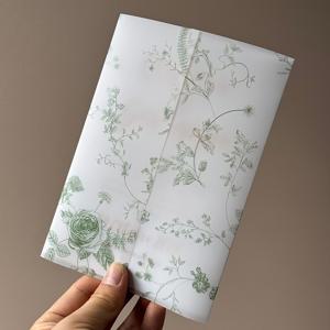 TEMU 20개 블루 플로럴 & 리프 벨룸 잭켓 5x7 초대장용 - 150gsm 종이 웨딩, 생일, 약혼식 초대장 포켓 포함, 우아한 식물 디자인 봄 & 여름 이벤트, 할로윈, 크리스마스, 새해, , 파티 이벤트용 초대장