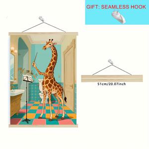TEMU 1/3개 천연 소나무 프레임 클립 - 포스터, 사진, 지도, 캔버스 아트 프린트용 무흔 후크 DIY 걸이대 - 거실, 침실, 복도 벽 장식