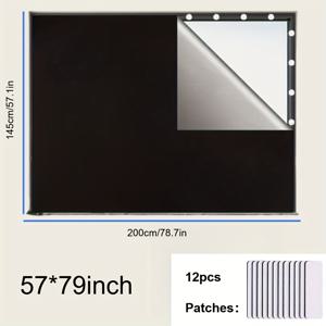 TEMU 1개 100% , 여행용 창문 섀도우, 휴대용 창문 커버 (침실, 기숙사), 드릴 불필요, RV RV 창문, RV 스카이라이트 부품 차단