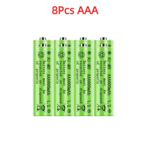 TEMU 1.2V NI-MH AAA 600mAh 충전식 배터리 태양광 배터리 전동칫솔 손전등 마우스 시계 장난감 키보드 시계용 3A 배터리 AAA 충전식 배터리