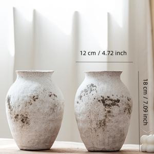 TEMU 2개 빈티지 매트 세라믹 화병 - 북유럽 홈 데코, 거실, 침실, 사무실에 적합 - 내구성 있고 다용도 장식 액센트, 화병 홈 데코