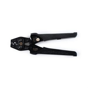 TEMU 래칫식 단자 압착 펜치 1개, 0.5-6mm² 전선 범위에 적합, 흑색 미끄럼 방지 핸들이 있는 고하중 래칫 전선 압착 공구, 전문가용 전기 커넥터 압착 공구, 반력식 전기 작업용 압착 공구