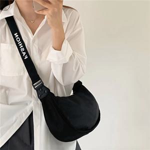 TEMU 모모앤코 남여공용 호보백 반달 만두 크로스백 숄더백