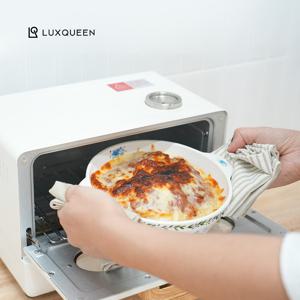 TEMU 전자레인지 오븐 도자기 덮개 포함 8P 그릇 세트